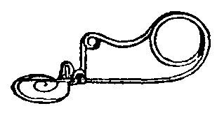 Fig. 4.--Type III with disk for catch-plate, and convoluted bow.