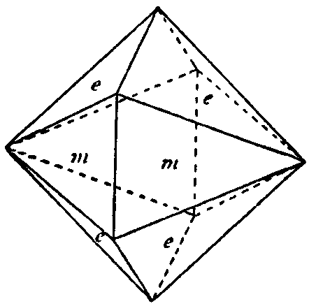 Fig. 2.--Bipyramidal crystal of brookite.